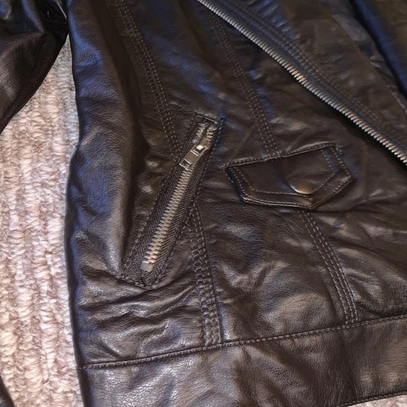 Brown Leather Jacket - Picture 3 of 6